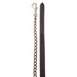 Billy Royal® 6' Leather Lead With Brass Chain 6 Billy Royal® 6' Leather Lead With Brass Chain -Weaver Leather Shop 01639c alt b
