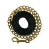 Premier® Premier Leather Lead With 24" Brass Chain
