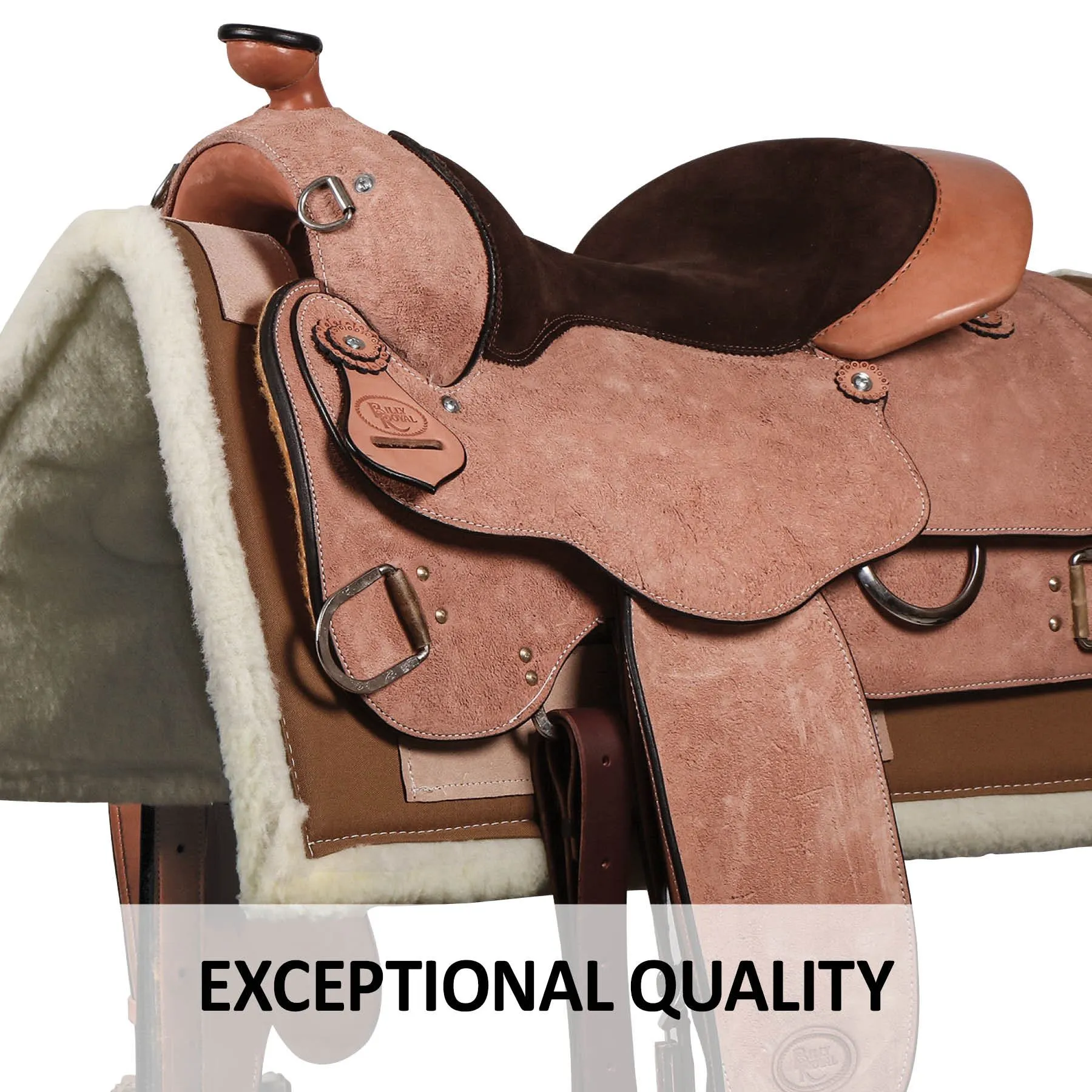 Billy Royal® Roughout Classic Work Saddle 2 Billy Royal® Roughout Classic Work Saddle - Image 2