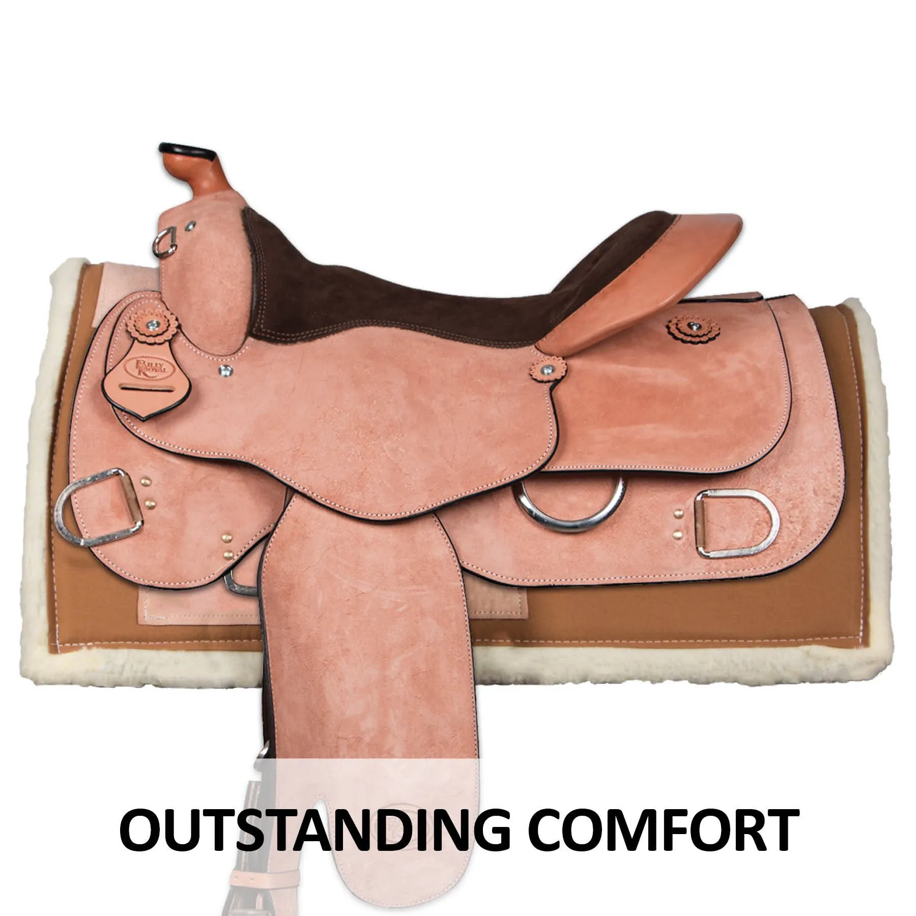 Billy Royal® Roughout Classic Work Saddle 3 Billy Royal® Roughout Classic Work Saddle - Image 3