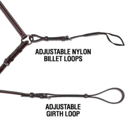 Joseph Sterling Raised Adjustable Breastplate With Running Martingale Attachment 8 Joseph Sterling Raised Adjustable Breastplate With Running Martingale Attachment -Weaver Leather Shop 31826 alt b