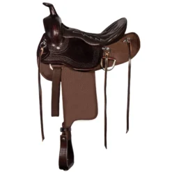 Double S Leather-Cordura Trail Saddle