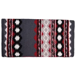 Schneiders® Rosey Western Show Saddle Blanket 36" X 34" -Weaver Leather Shop 36497 redgrey