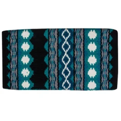 Schneiders® Rosey Western Show Saddle Blanket 36" X 34" -Weaver Leather Shop 36497 teal
