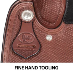 Billy Royal® Basketweave Square Skirt Western Work Saddle -Weaver Leather Shop 37891 feature b overlay