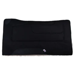 Dura-Tech® Contour Fleece Canvas Western Saddle Pad 34" X 36" -Weaver Leather Shop 38039 black