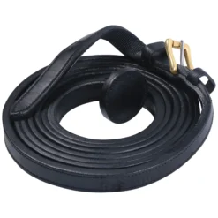 Billy Royal® Flat Leather Show Lead 5/8" X 7' -Weaver Leather Shop 38632 blackbrass