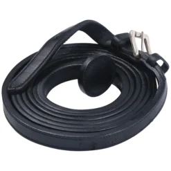 Billy Royal® Flat Leather Show Lead 5/8" X 7' -Weaver Leather Shop 38632 blacksilver