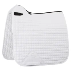 LeMieux® Prosport Square Plain Cotton D-Ring Dressage Saddle Pad 5 LeMieux® Prosport Square Plain Cotton D-Ring Dressage Saddle Pad -Weaver Leather Shop 40195 white