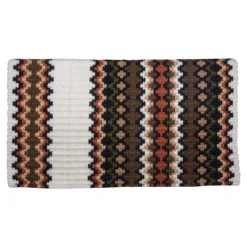 Mayatex Gemini Western Show Saddle Blanket 13 Mayatex Gemini Western Show Saddle Blanket -Weaver Leather Shop 40224 whitebrownrust