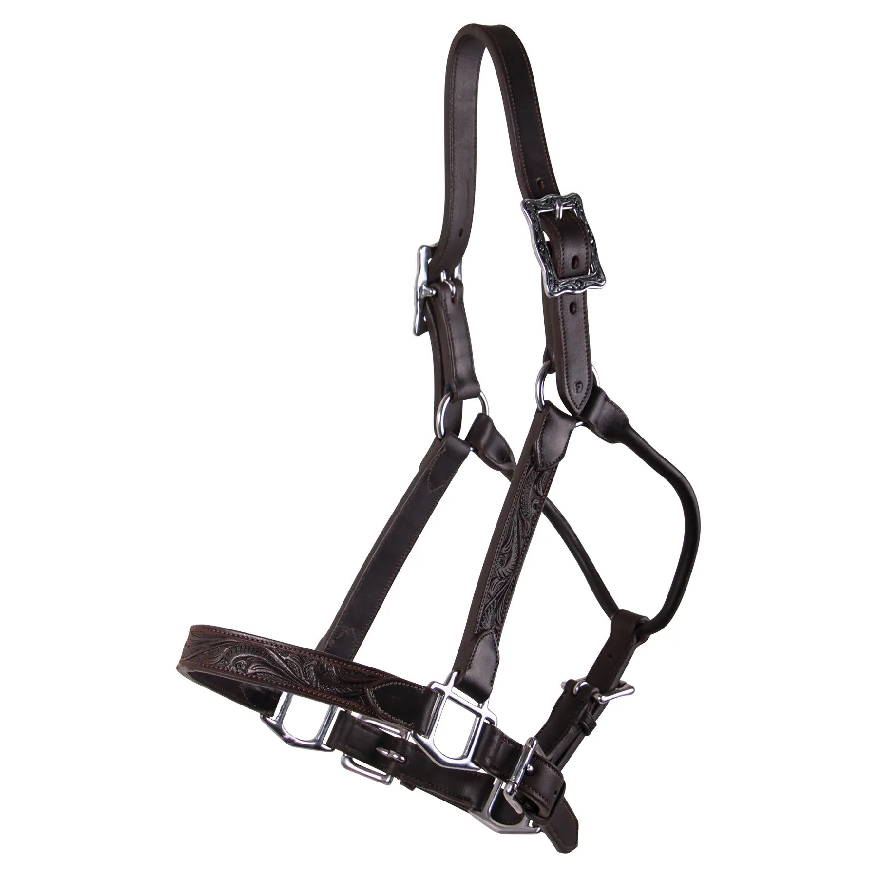 Billy Royal® Tooled Leather Show Halter 2 Billy Royal® Tooled Leather Show Halter - Image 2