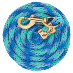Weaver Leather Weaver Poly Lead Rope With Solid Brass Snap 15 Weaver Leather Weaver Poly Lead Rope With Solid Brass Snap -Weaver Leather Shop 40510 mintbluelavender