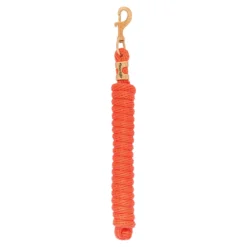 Weaver Leather Weaver Poly Lead Rope With Solid Brass Snap 13 Weaver Leather Weaver Poly Lead Rope With Solid Brass Snap -Weaver Leather Shop 40510 orange