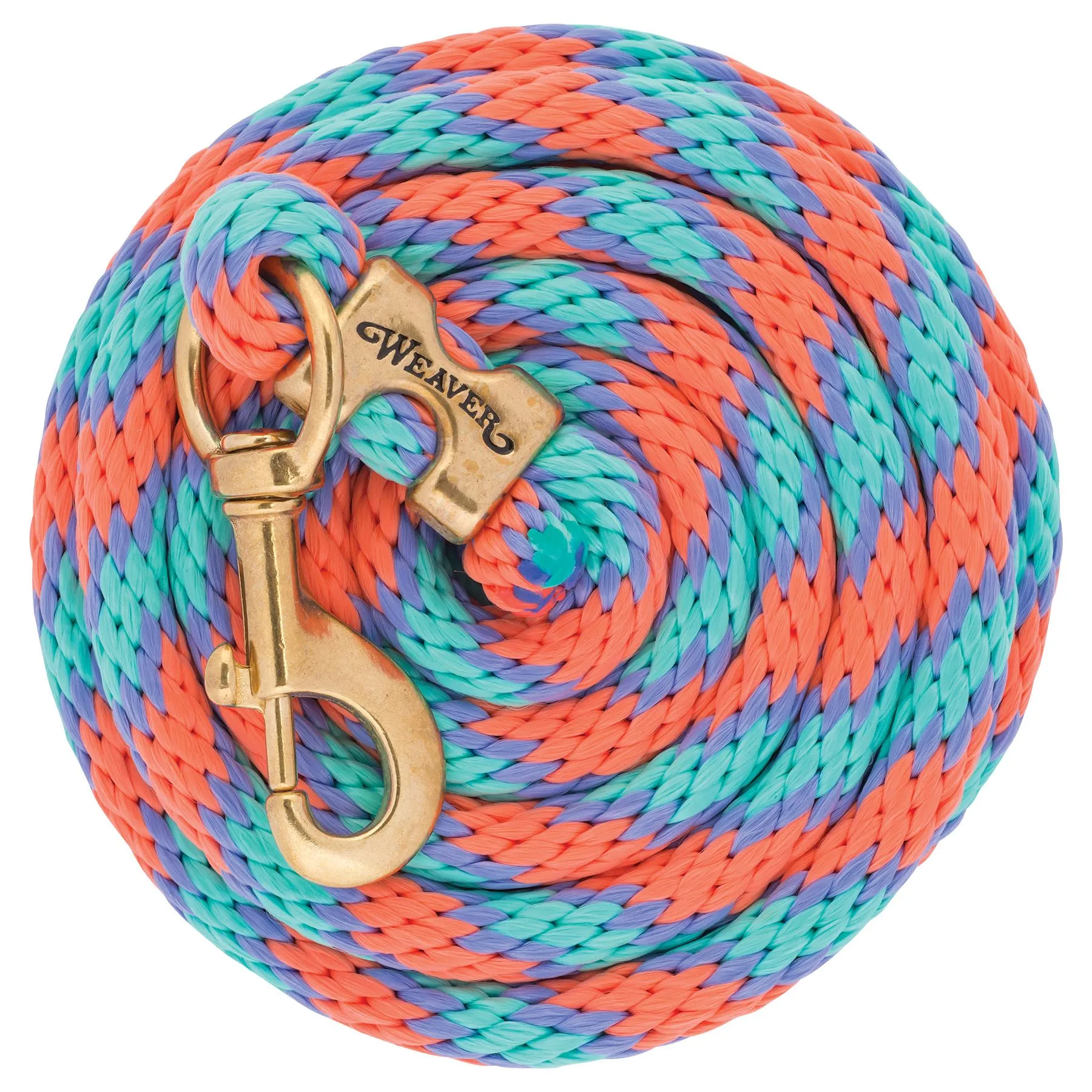 Weaver Leather Weaver Poly Lead Rope With Solid Brass Snap 6 Weaver Leather Weaver Poly Lead Rope With Solid Brass Snap - Image 6