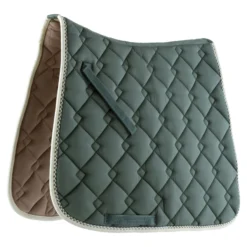 Weatherbeeta Roma® Ecole Double Diamond Dressage Saddle Pad -Weaver Leather Shop 40710 sagecream