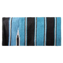 Dura-Tech® Woven Navajo Western Saddle Blanket 32" X 32" -Weaver Leather Shop 40738 blackblue