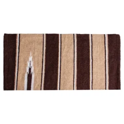 Dura-Tech® Woven Navajo Western Saddle Blanket 32" X 32" -Weaver Leather Shop 40738 browntan