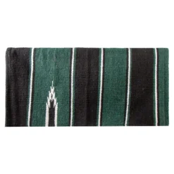 Dura-Tech® Woven Navajo Western Saddle Blanket 32" X 32" -Weaver Leather Shop 40738 greenblack