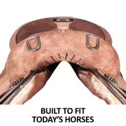 Double S Jackson Roughout Work Saddle -Weaver Leather Shop 41043 feature b overlay