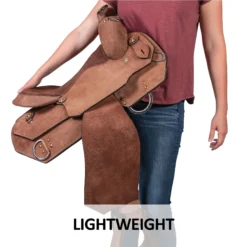 Double S Jackson Roughout Work Saddle -Weaver Leather Shop 41043 feature c overlay