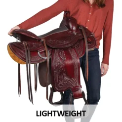 Double S Apache Trail Saddle 18 Double S Apache Trail Saddle -Weaver Leather Shop 41044 feature e overlay