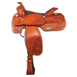 Double S Wyatt Tooled All Around Saddle