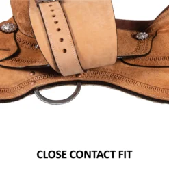Double S Running W Roughout Work Saddle -Weaver Leather Shop 41046 feature e overlay