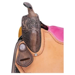 Double S Reno Pink Barrel Saddle -Weaver Leather Shop 41047 alt g