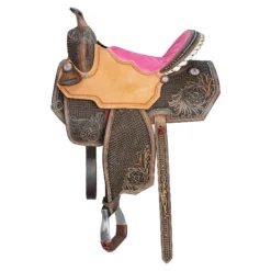 Double S Reno Pink Barrel Saddle -Weaver Leather Shop 41047 brown