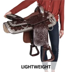 Double S Diamond Show Saddle -Weaver Leather Shop 41086 feature e overlay