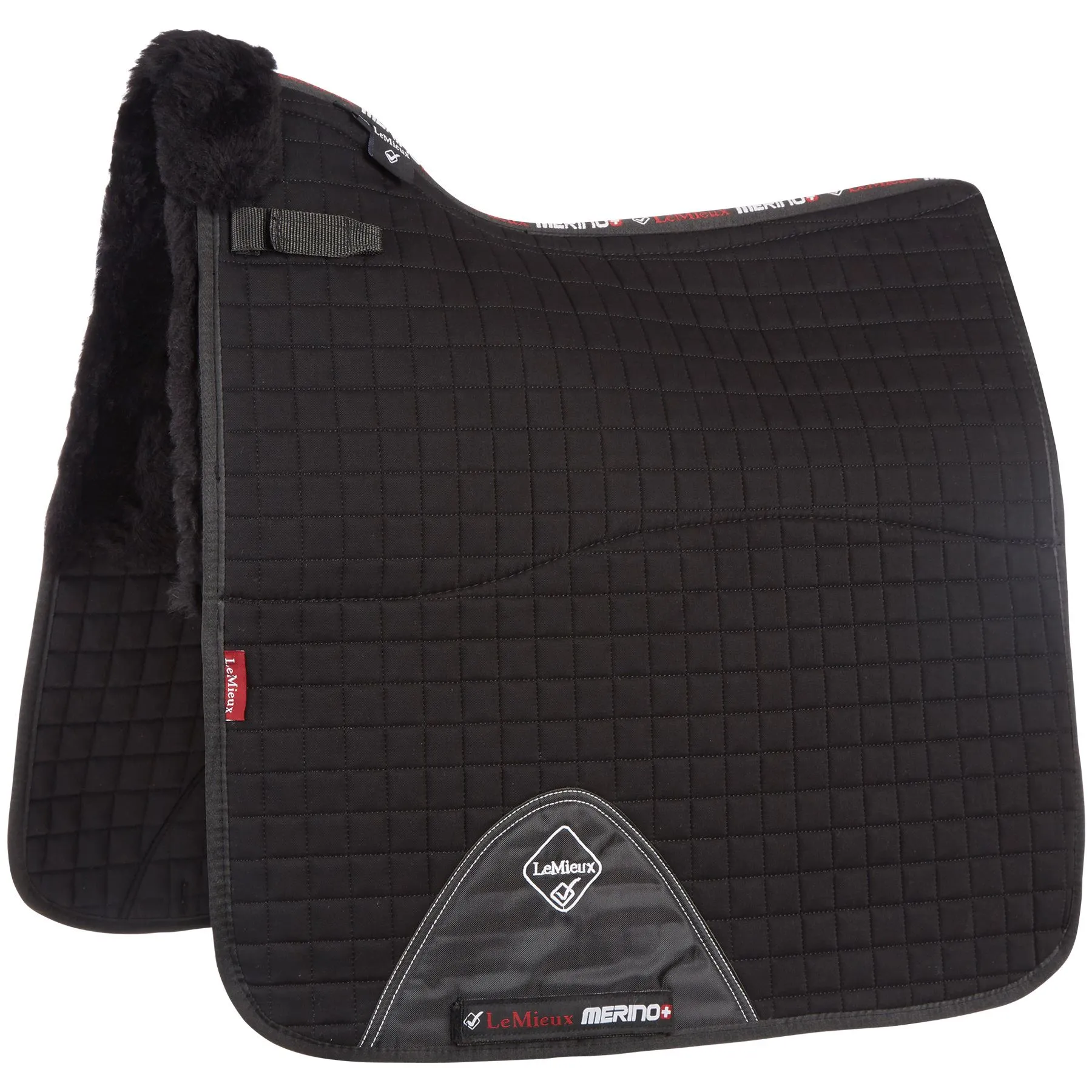 LeMieux® Merino+ Dressage Square Half Lined Saddle Pad 2 LeMieux® Merino+ Dressage Square Half Lined Saddle Pad - Image 2