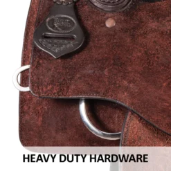 Billy Royal® Basketweave Tooled Roughout Saddle -Weaver Leather Shop 41599 feature d overlay