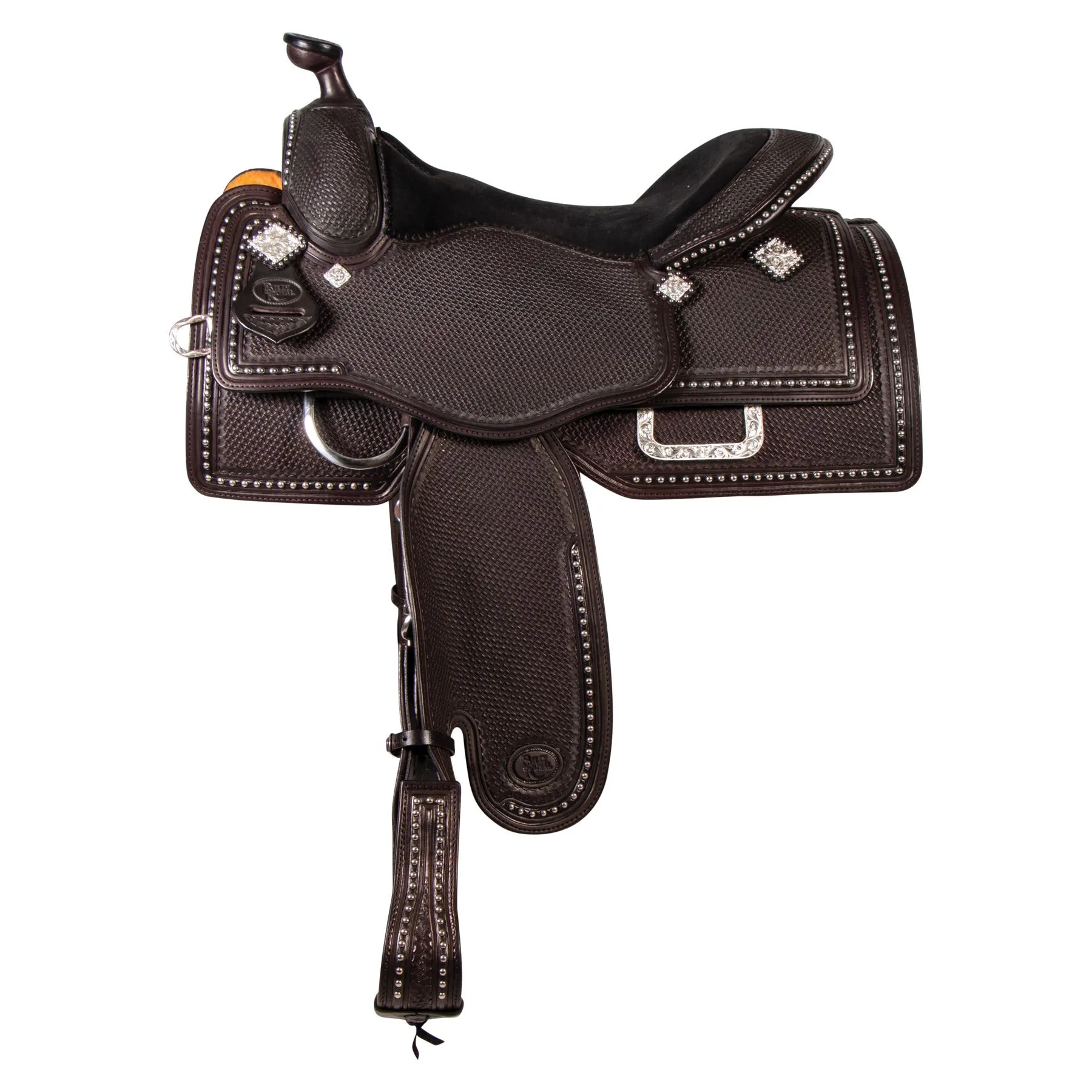 Billy Royal® Studded Basketweave Show Saddle 1 Billy Royal® Studded Basketweave Show Saddle