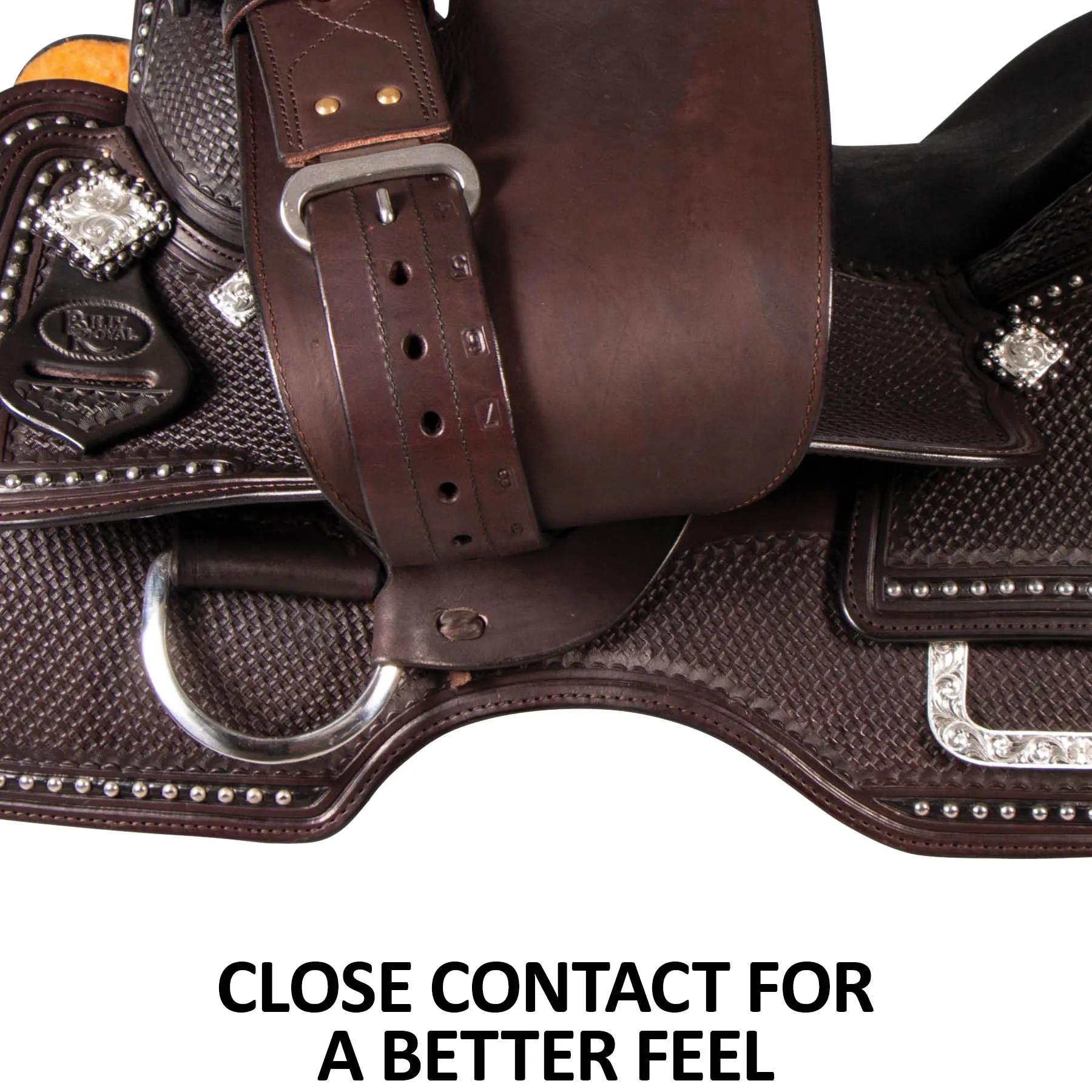 Billy Royal® Studded Basketweave Show Saddle 4 Billy Royal® Studded Basketweave Show Saddle - Image 4