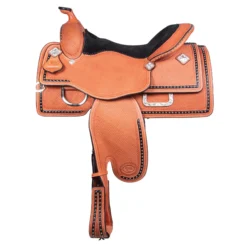 Billy Royal® Studded Basketweave Show Saddle 18 Billy Royal® Studded Basketweave Show Saddle -Weaver Leather Shop 41600 light