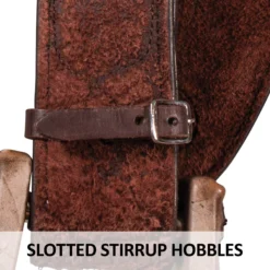 Billy Royal® Chocolate Roughout Classic Work Saddle 16 Billy Royal® Chocolate Roughout Classic Work Saddle -Weaver Leather Shop 41601 feature g overlay