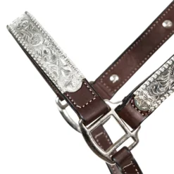 Double S Beaded Silver Plated Show Halter With Lead -Weaver Leather Shop 42687 alt b