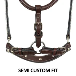 Double S Beaded Silver Plated Show Halter With Lead -Weaver Leather Shop 42687 feature b overlay