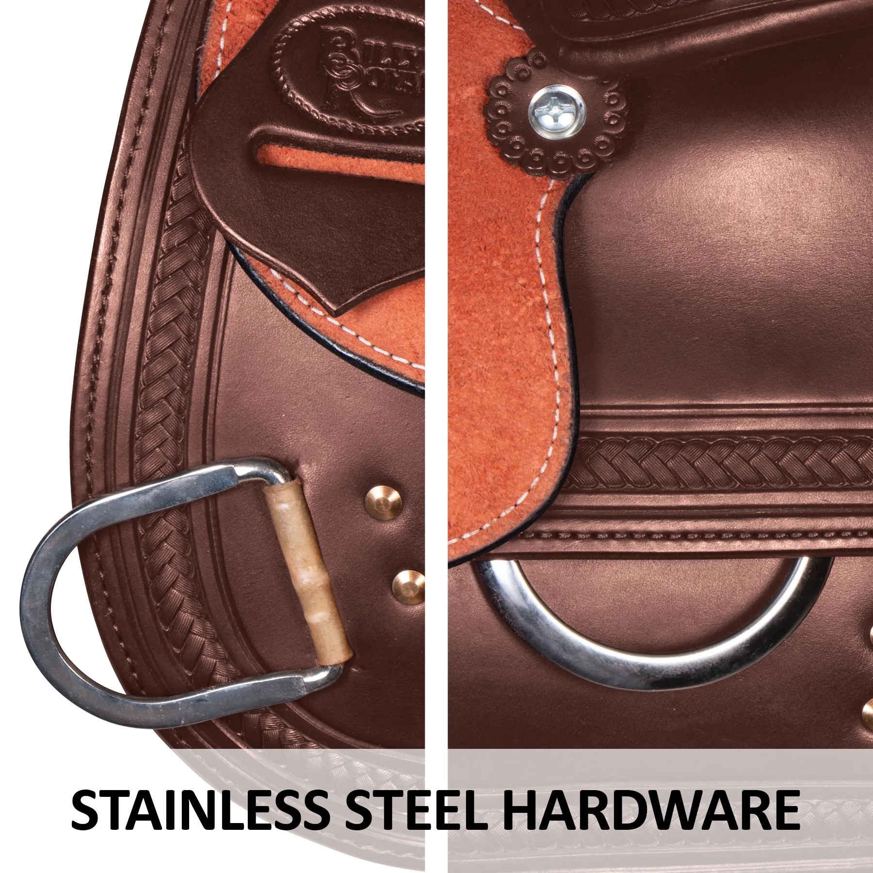 Billy Royal® Two-Tone Roughout Western Saddle 4 Billy Royal® Two-Tone Roughout Western Saddle - Image 4