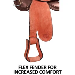Billy Royal® Two-Tone Roughout Western Saddle 14 Billy Royal® Two-Tone Roughout Western Saddle -Weaver Leather Shop 42738 feature f overlay