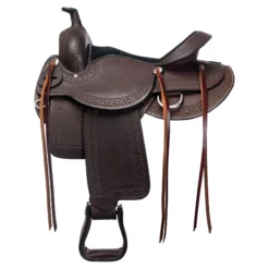 Double S Oiled Leather Trail Saddle