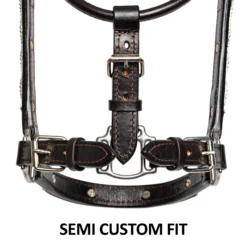 Billy Royal Blue Scallop Fitted Silver Halter For Horses -Weaver Leather Shop 43207 feature d overlay