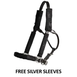 Billy Royal Blue Scallop Fitted Silver Halter For Horses -Weaver Leather Shop 43207 feature e overlay