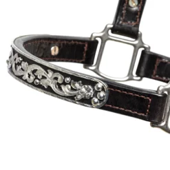 Billy Royal Dark Side Silver Fitted Show Halter For Horses -Weaver Leather Shop 43208 alt a