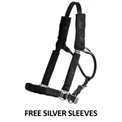 Billy Royal Dark Side Silver Fitted Show Halter For Horses -Weaver Leather Shop 43208 feature e overlay