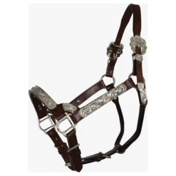 Double S Dixie Horse Show Halter With Lead -Weaver Leather Shop 43334 darkoil