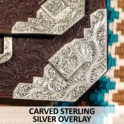 Billy Royal Platinum Tacoma Sterling Silver Show Saddle 12 Billy Royal Platinum Tacoma Sterling Silver Show Saddle -Weaver Leather Shop 43352 feature b overlay