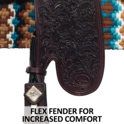 Billy Royal Platinum Tacoma Sterling Silver Show Saddle 15 Billy Royal Platinum Tacoma Sterling Silver Show Saddle -Weaver Leather Shop 43352 feature e overlay