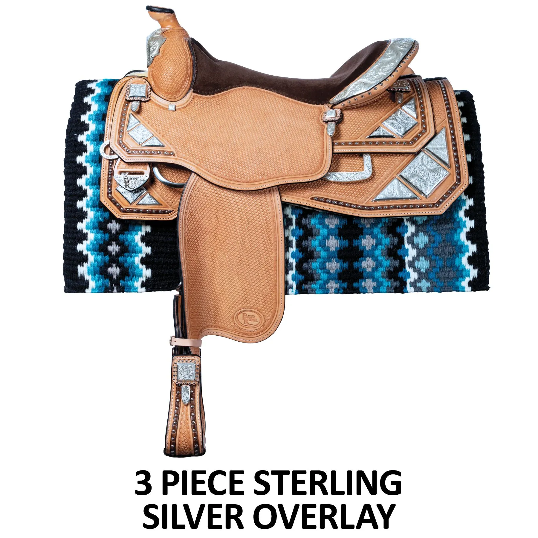 Billy Royal® Platinum Trifecta Sterling Show Saddle 2 Billy Royal® Platinum Trifecta Sterling Show Saddle - Image 2