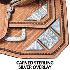 Billy Royal® Platinum Trifecta Sterling Show Saddle 14 Billy Royal® Platinum Trifecta Sterling Show Saddle -Weaver Leather Shop 43353 feature b overlay
